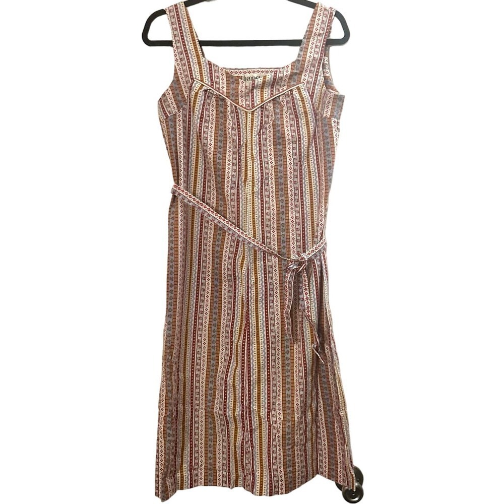 Vintage IMPEKA Confection De Luxe Paris France Cottom Print Dress